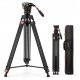 Monopod Profesjonalny Statyw Filmowy do Filmowania VIDEO Głowica Olejowa K&F192cm / KF09.148V1 9