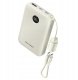 Vention 10000mAh 2 x USB-C 1x USB-A z wyświetlaczem 22.5W beżowy 3