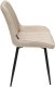 Krzesło tapicerowane welurowe do salonu jadalni velvet loft beżowe 2