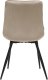 Krzesło tapicerowane welurowe do salonu jadalni velvet loft beżowe 5