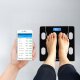 Waga łazienkowa analityczna inteligentna smart aplikacja do 180 kg 2