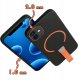krainaGSM Etui z Paskiem na palec Matowe CZARNE do iPhone 12 |do MagSafe +Szkło 6