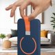 krainaGSM Etui z Paskiem na palec Matowe GRANATOWE do iPhone 12 |do MagSafe +Szkło 7