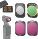 Filtr SunnyLife ZESTAW 4 FILTRÓW DO DJI OSMO POCKET 3 - CPL / MCUV / ND32 / ND64 + ETUI 1