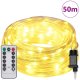 vidaXL Lina świetlna z 1200 diodami LED Ciepła biel 50 m PVC 3