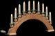 vidaXL Świąteczny Łuk Świec z 10 Świecami LED Brązowy 47 x 5 x 29 cm 5