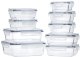 Pojemniki na żywność szklane z pokrywką i uszczelką 9 szt. 3
