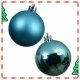 Bombki choinkowe zestaw 12 szt. niebieskie 6 cm błyszczące i matowe 3