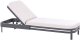 Leżak ogrodowy z poduszką NETTUNO Metal Jasnobeżowy 1