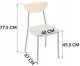 kontrast Zestaw mebli do kuchni VERO stół 110x70 dąb + 4 krzesła szare 4 os. 3