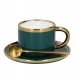 Filiżanka ze spodkiem i łyżeczką HOMLA SINNES 200 ml - Szmaragdowa 5