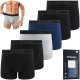 Beon Bokserki męskie MB-G11 Coal Black 4x, Navy Blue 1x, Granite Grey 1x (XXL) 1