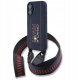 Red Bull RBHMP16S24SISOLRV iPhone 16 6.1" hardcase Silicone Strap and Vertical Logo MagSafe navy 1