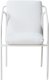 Zestaw 8 krzeseł ogrodowych z poduszkami ASCIANO Metal Biały 6