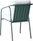 Zestaw 8 krzeseł ogrodowych z poduszkami ASCIANO Metal Zielony 7