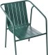 Zestaw 8 krzeseł ogrodowych z poduszkami ASCIANO Metal Zielony 10