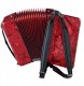 Czerwony Akordeon Klawiszowy Startone 48 Basów MKII 26 Klawiszy+ Torba Nowy 3