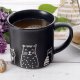 Kubek ceramiczny czarny koty 500 ml 3