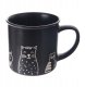 Kubek ceramiczny czarny koty 500 ml 5