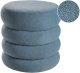 Puf SUMPTER Boucle Niebieski 1