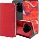 Hello Case ETUI Z KLAPKĄ DO REALME 14 PRO PLUS CZERWONE ZAMYKANE MAGNETYCZNE KABURA 1
