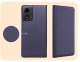 Hello Case ETUI Z KLAPKĄ DO MOTOROLA MOTO G04 / G24 / POWER / E14 GRANATOWE ZAMYKANE 4