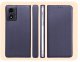 Hello Case ETUI Z KLAPKĄ DO MOTOROLA MOTO G04 / G24 / POWER / E14 GRANATOWE ZAMYKANE 6