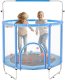 Trampolina mała domowa dla dzieci do domu i ogrodu z siatką 147 cm 1