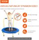 Trampolina domowa do ćwiczeń z poręczą dla dorosłych i dzieci 92 cm 8