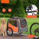 Vevor Przyczepka rowerowa dla psa do przewozu transporter do 30 kg 12