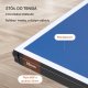 Stół do tenisa stołowego Vevor Stół do tenisa stołowego składany mocny ping pong 25 mm zestaw piłka siatka 5