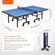 Stół do tenisa stołowego Vevor Stół do tenisa stołowego składany mocny ping pong 25 mm zestaw piłka siatka 6