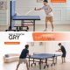 Stół do tenisa stołowego Vevor Stół do tenisa stołowego składany mocny ping pong 25 mm zestaw piłka siatka 7