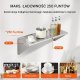 Półka ścienna 30x91 cm stal nierdzewna 113 kg - do kuchni baru hotelu 3