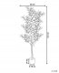 Sztuczna roślina doniczkowa 167 cm FICUS TREE 3