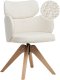Krzesło do jadalni Obrotowy MARCY Boucle Jasnobeżowy 1