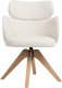 Krzesło do jadalni Obrotowy MARCY Boucle Jasnobeżowy 4