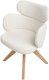 Krzesło do jadalni Obrotowy MARCY Boucle Jasnobeżowy 6