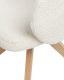 Krzesło do jadalni Obrotowy MARCY Boucle Jasnobeżowy 7