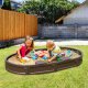 Vevor Piaskownica plastikowa zamykana z pokrywą 183x105.5 cm 7