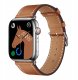 ForCell Pasek do Apple Watch Forcell F-Design FA20 dziurki skóra ekologiczna 42 / 44 / 45 / 49 mm brązowy 1