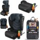 FOTELIK SAMOCHODOWY TRAVELLER KK ISOFIX R129 CZARNO-STALOWY 1