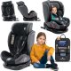 Fotelik samochodowy KinderKraft FOTELIK SAMOCHODOWY obrotowy 360 czarno-szary 40-150 CM i-Size R129 ISOFIX 1
