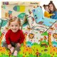 Happy Kiddo MATA PIANKOWA EDUKACYJNA SKŁADANA DLA DZIECI DUŻA ŻYRAFY DROGA 180x200 1