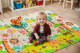 Happy Kiddo MATA PIANKOWA EDUKACYJNA SKŁADANA DLA DZIECI DUŻA ŻYRAFY DROGA 180x200 4