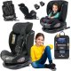 Fotelik samochodowy KinderKraft FOTELIK SAMOCHODOWY obrotowy 360 szaro-czarny 40-150 CM i-Size R129 ISOFIX 1