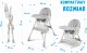 Ecotoys KRZESEŁKO DO KARMIENIAZ FUNKCJĄ BUJACZKA DLA DZIECI 6W1 SKŁADANE SZARE 12