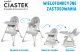 Ecotoys KRZESEŁKO DO KARMIENIAZ FUNKCJĄ BUJACZKA DLA DZIECI 6W1 SKŁADANE SZARE 7