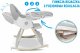 Ecotoys KRZESEŁKO DO KARMIENIAZ FUNKCJĄ BUJACZKA DLA DZIECI 6W1 SKŁADANE SZARE 9