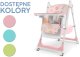 DUŻE SKŁADANE WIELOFUNKCYJNE KRZESEŁKO DO KARMIENIA 5W1 PAPUŚ RÓŻOWE 16